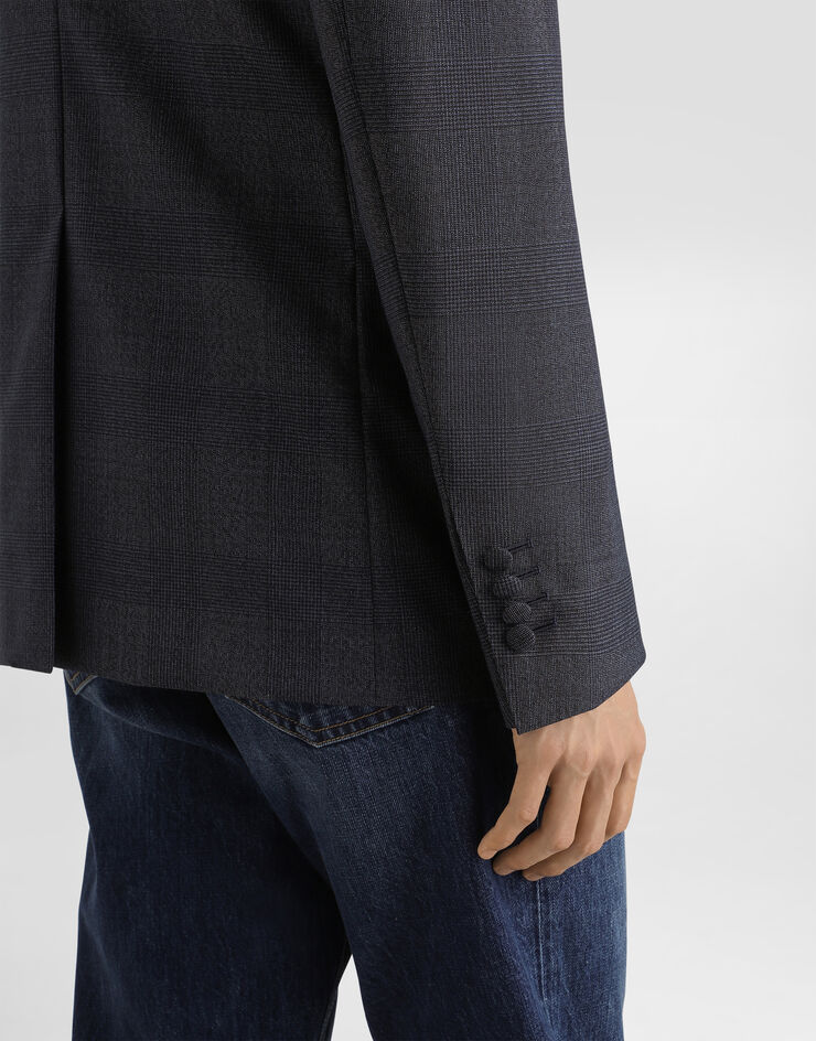 Dolce & Gabbana Single-breasted sicilia light wool glen plaid jacket Dolce & Gabbana Single-breasted sicilia light wool glen plaid jacket Multicolor G2TV4ZFQ2O0