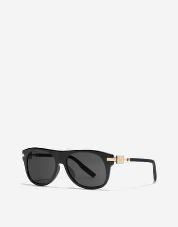 Dolce & Gabbana Metal Plaque Sunglasses Black VG4546VP187