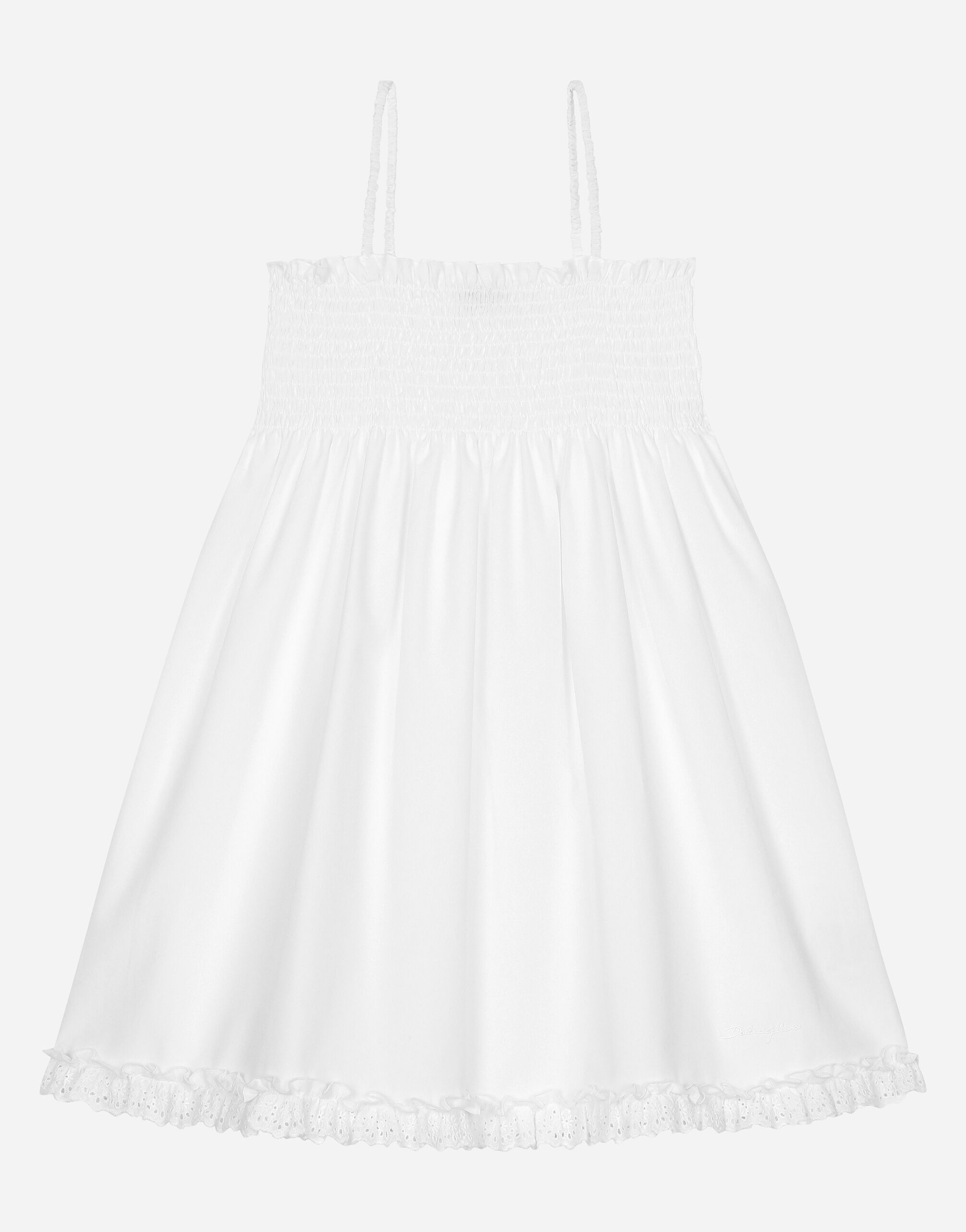 Dolce & Gabbana レースパネル ドレス ホワイト NWT NEW Dolce & Gabbana White and green print sleeveless