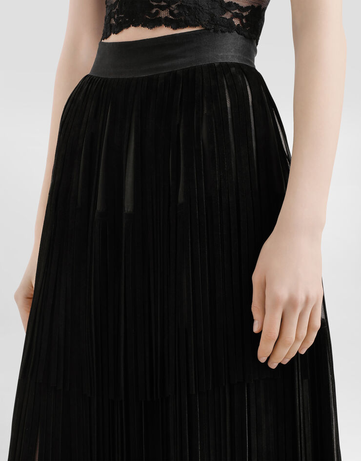 Dolce & Gabbana Organza skirt Black F4DARZGDDIF
