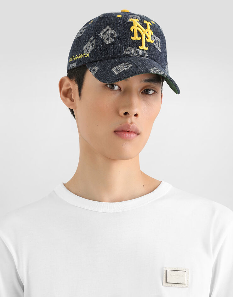 Dolce & Gabbana Dolce&Gabbana X ’47 New York Mets Baseball Cap In Denim Logo Denim Multicolor IH152MGI219