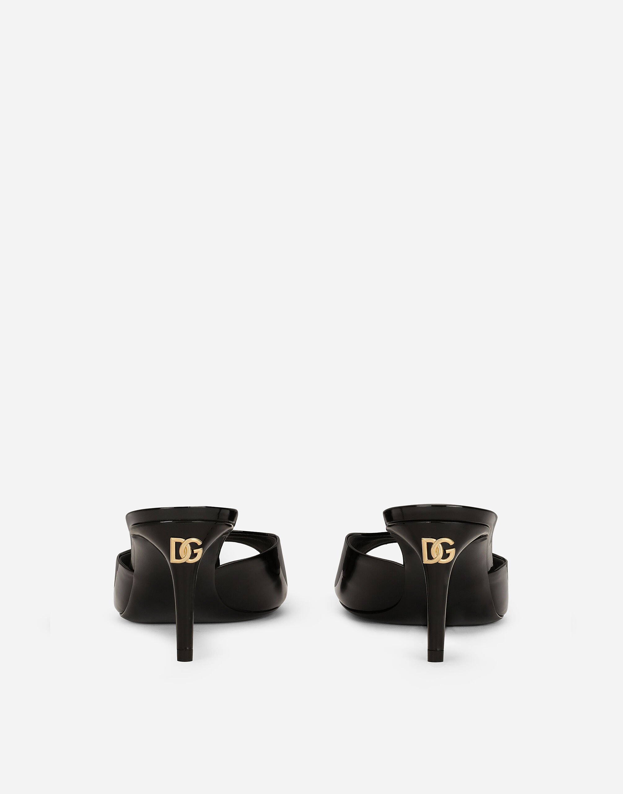 Patent leather mules in Black for Women | Dolce&Gabbana®