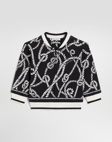 Dolce & Gabbana Marina-print jersey sweatshirt Multicolor L1JWOHII7LO