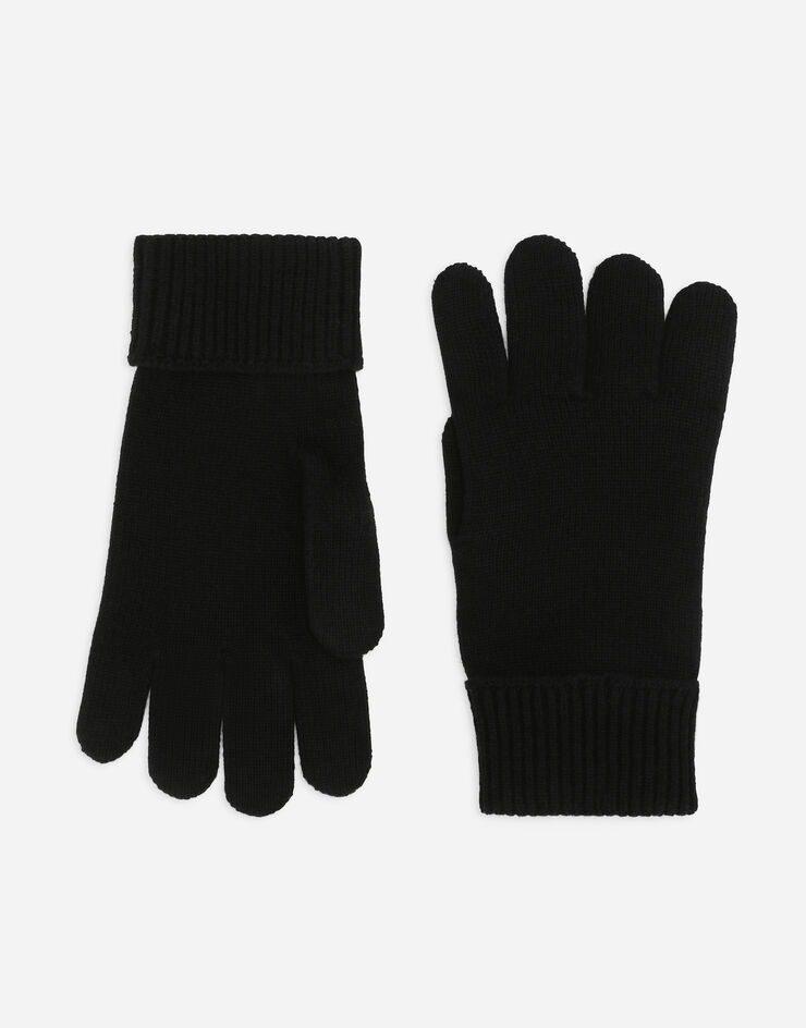 Dolce & Gabbana Guanti in cashmere Nero GXS97ZJAWYB