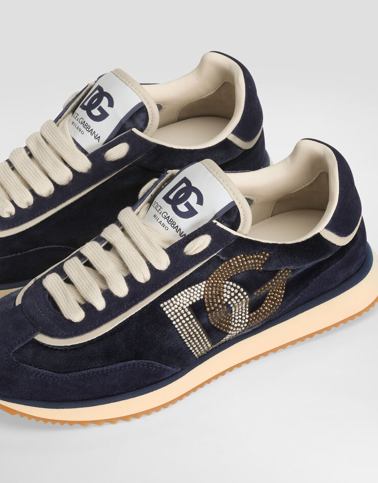 Dolce & Gabbana Mixed-material DG Cushion sneakers Blue CK2288A6N32