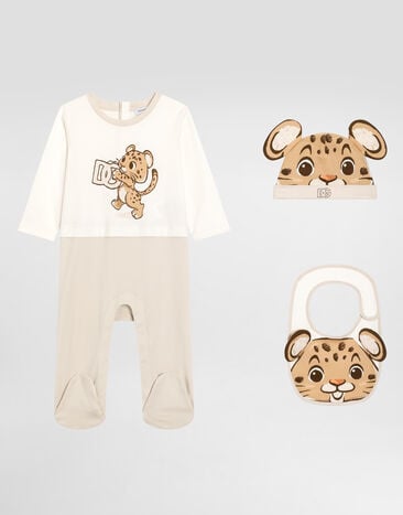Dolce & Gabbana 3-piece interlock gift set with leopard-print Multicolor L1JOBFII7IS