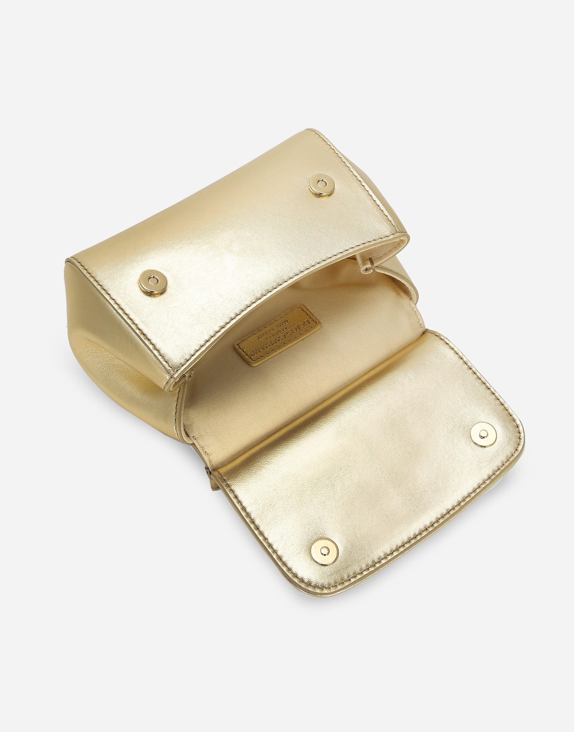 Dolce and gabbana gold purse hot sale