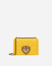 Dolce & Gabbana Medium Devotion bag in quilted nappa leather Yellow BB7158AW437