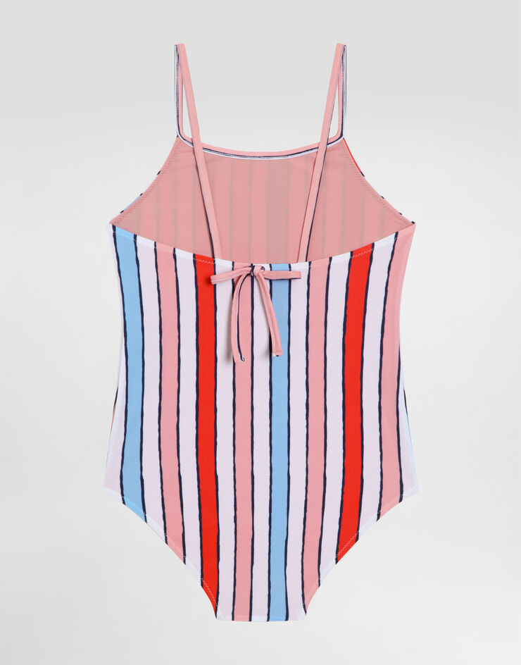 Dolce & Gabbana Striped one-piece swimsuit Multicolor L5J851ON0D5