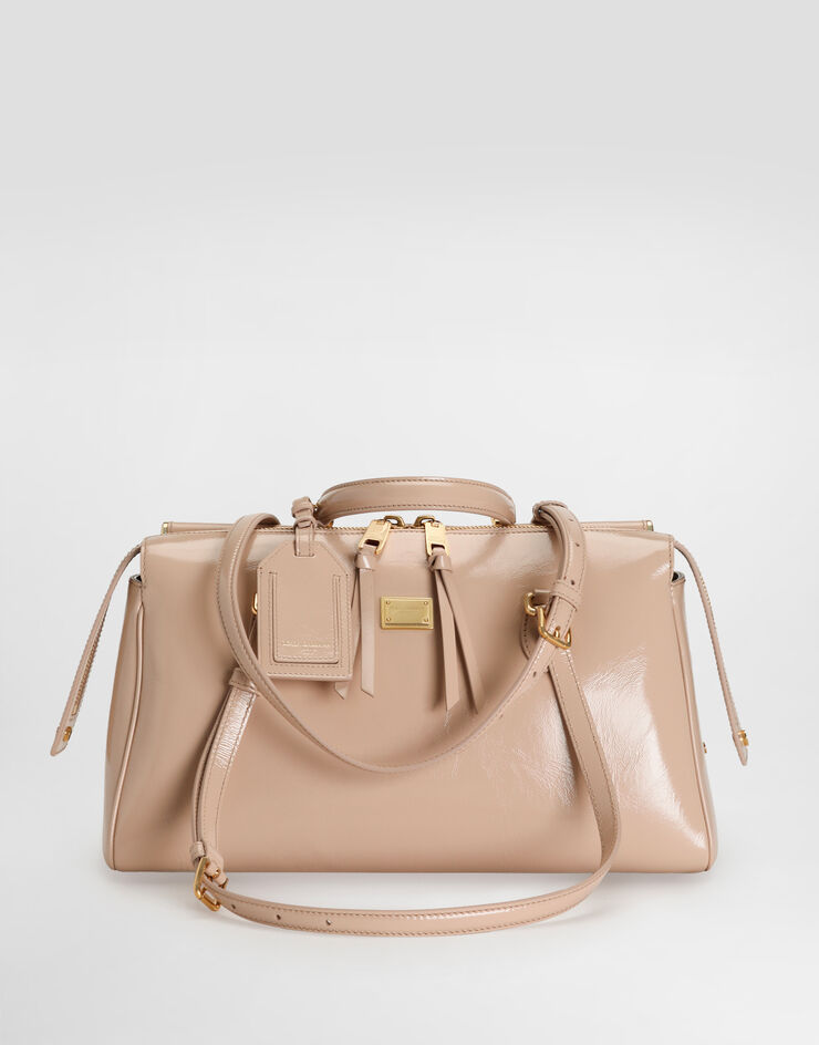Dolce & Gabbana Medium Vittoria calfskin handbag Pink BB7844AZ000