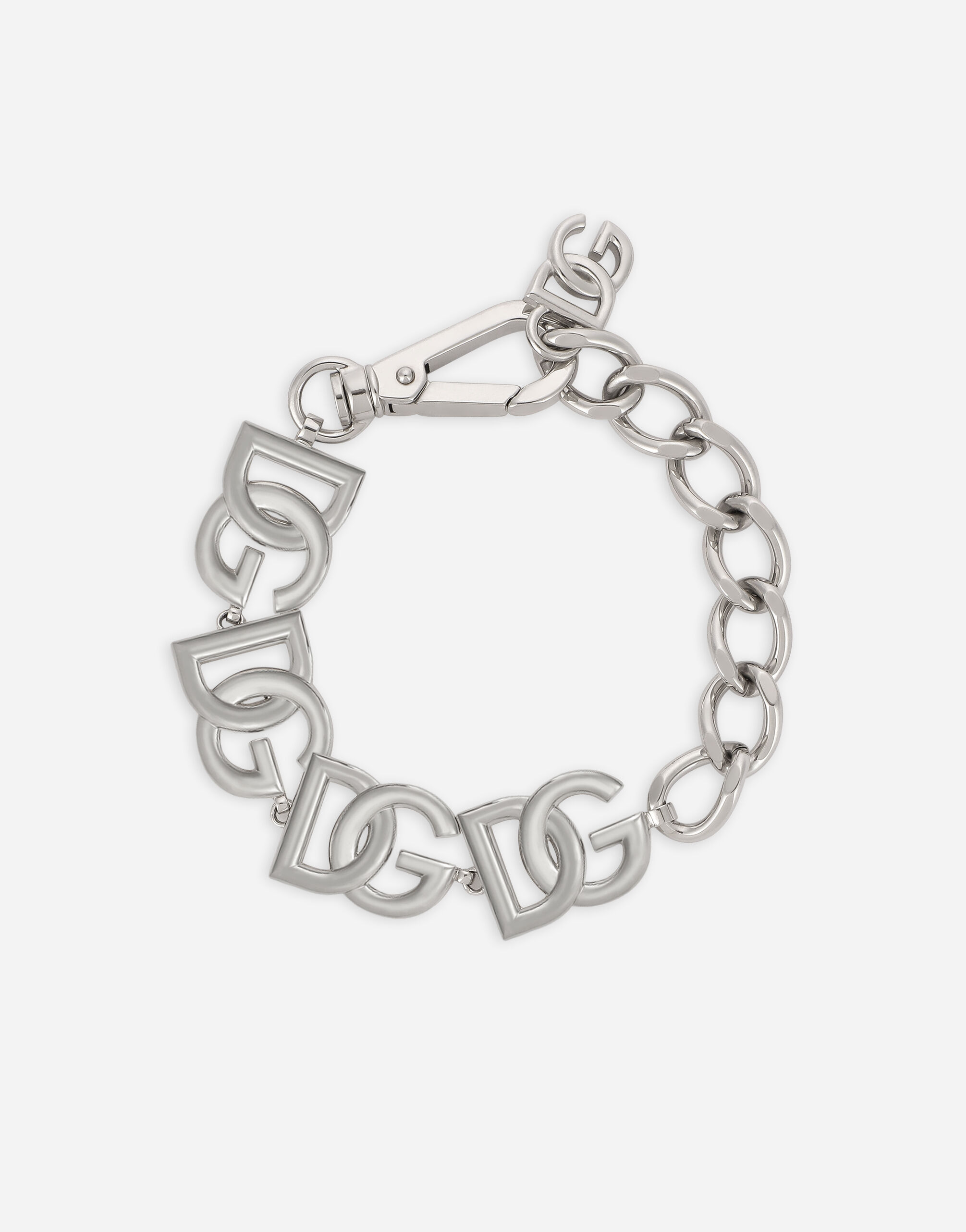 Dolce & Gabbana Bracelet with DG logos Grey WFQ1X2W1111