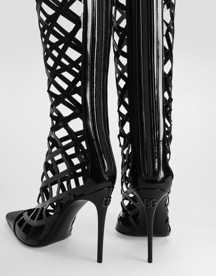 Dolce & Gabbana Polished calfskin boots Black CU1131A1037