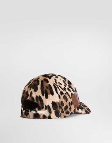 Dolce & Gabbana LEO kid leather baseball hat Dolce & Gabbana LEO kid leather baseball hat Multicolor GH706LFUP9H