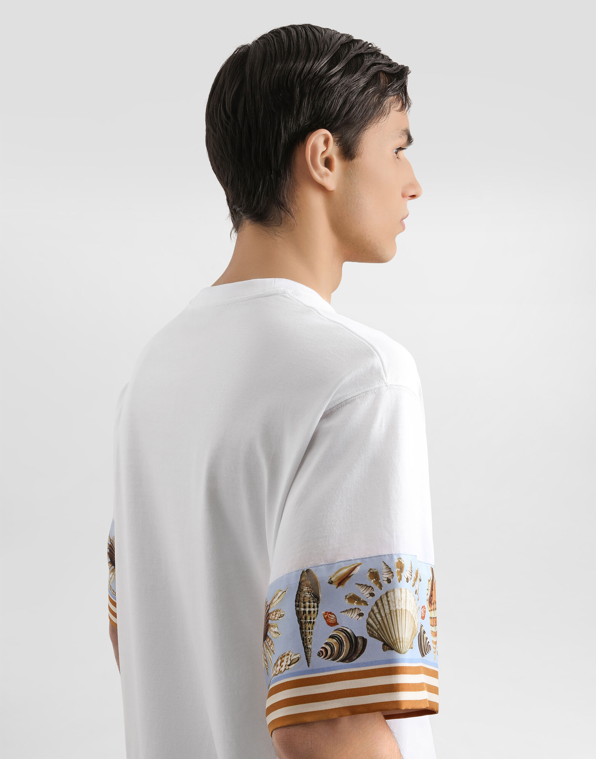 jersey t-shirt with print in White for Men | Dolce&Gabbana®