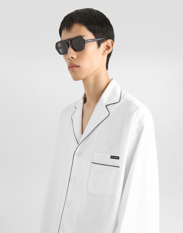 Dolce & Gabbana Structured cotton vanity shirt White G5OI9TFU5YX