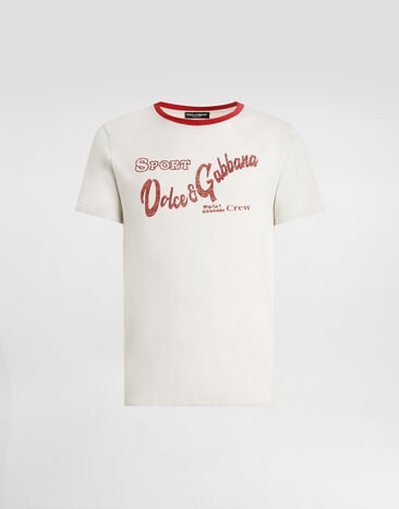 Dolce & Gabbana Cotton t-shirt with print Dolce & Gabbana Cotton t-shirt with print Beige G8TI9TG7POX