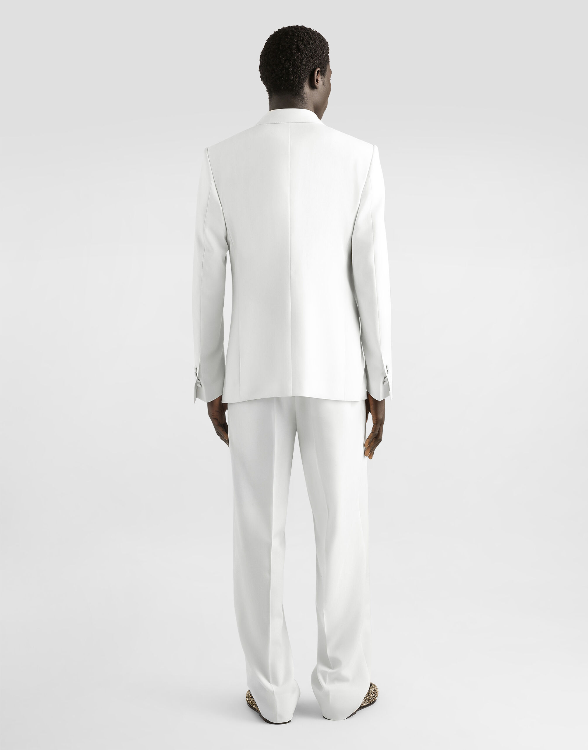 【稀少価値あり】Dolce & Gabbana ジャケット ホワイトサイズ48 Double-breasted sicilia virgin wool jacket in White for Men