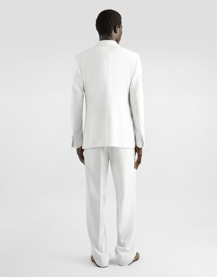 Dolce & Gabbana Double-breasted sicilia virgin wool jacket White G2UD6TFU2Z8