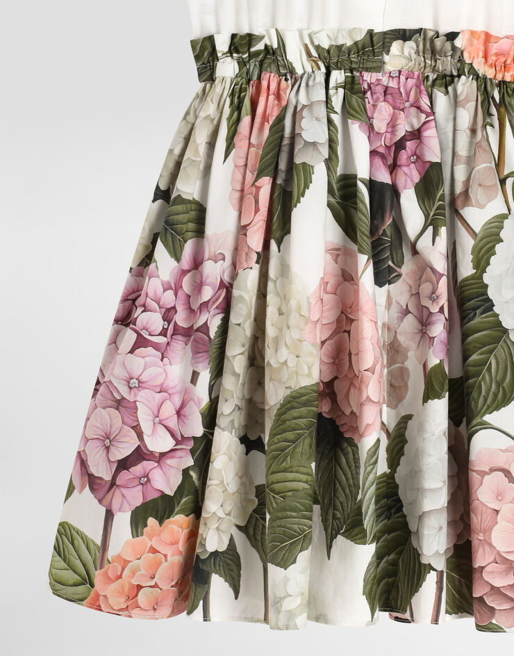 Dolce & Gabbana Hydrangea-print jersey dress Multicolor L5JDAUG7PQP
