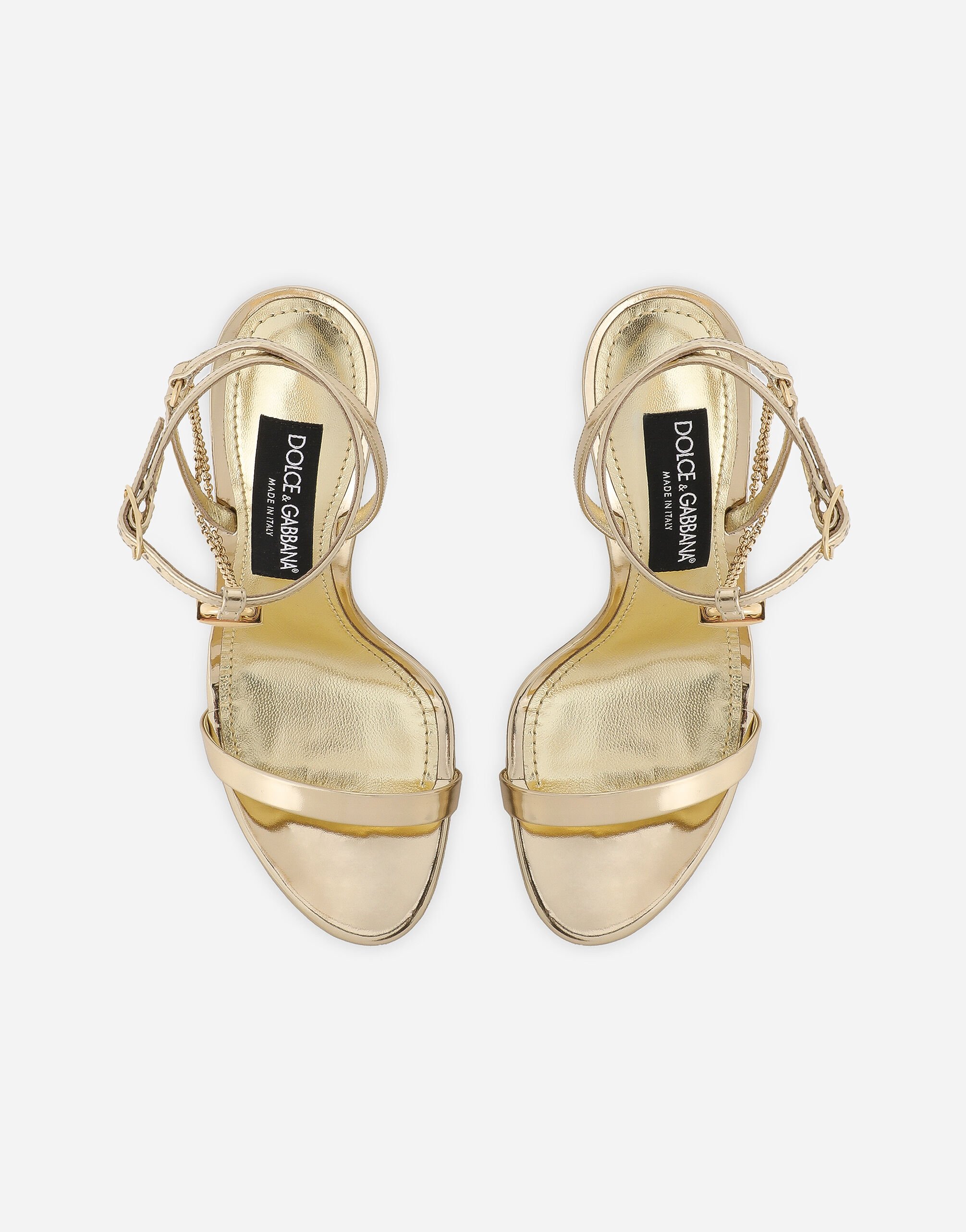 Dolce and gabbana hot sale gold sandals
