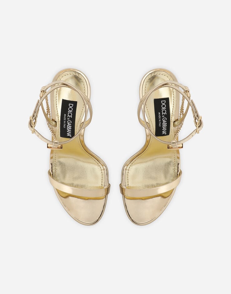Dolce&Gabbana Calfskin sandals Gold CR1615AY828