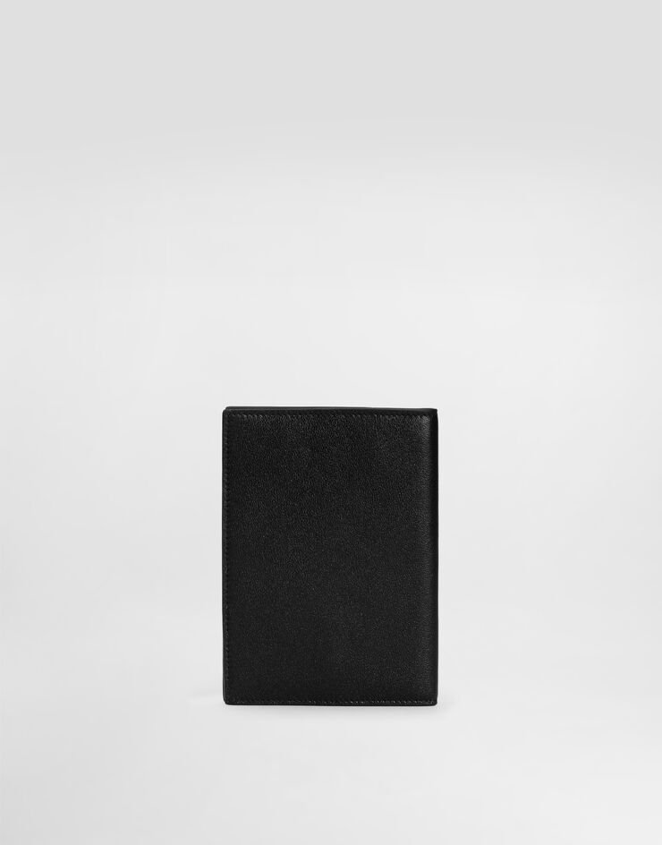 Dolce & Gabbana Funda para pasaporte en piel de becerro Negro BP2215AV956