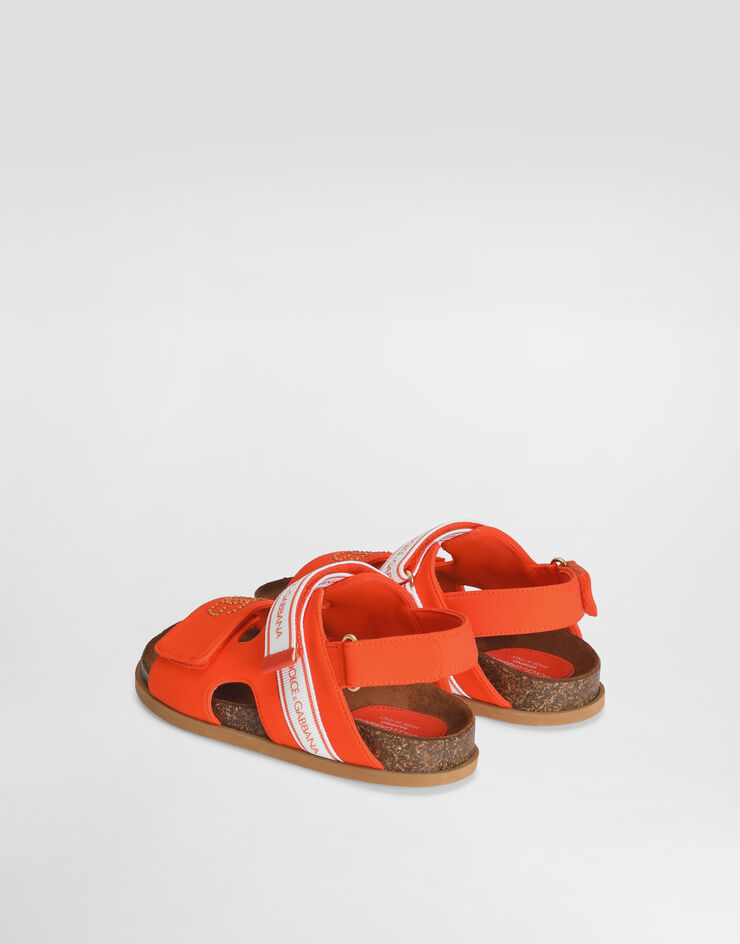 Dolce & Gabbana Sandals with rhinestone Orange D11331A3G64
