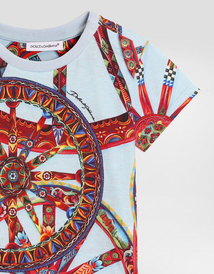 Dolce & Gabbana Carretto-print jersey t-shirt Multicolor L1JTEYHS7RI