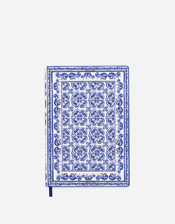 Dolce & Gabbana Medium Ruled Notebook Textile Cover Multicolor TCC025TCAE7