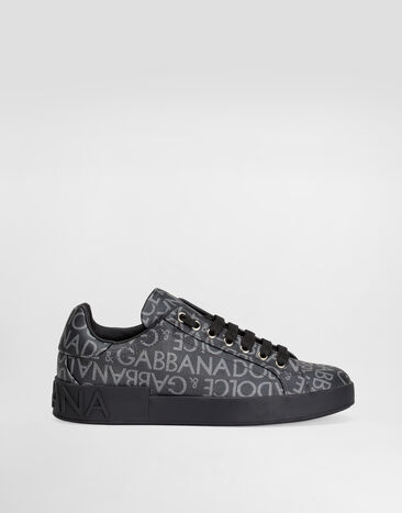 Dolce & Gabbana Coated jacquard Portofino sneakers Multicolor CS1772AN237