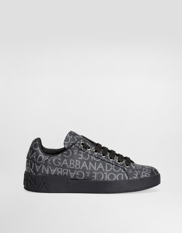 Dolce & Gabbana Coated jacquard Portofino sneakers Multicolor CS1772AN237