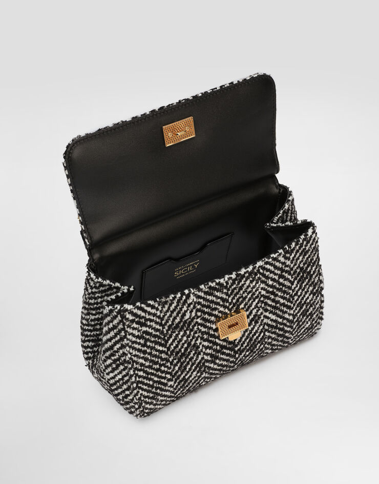 Dolce & Gabbana Sac à main Sicily moyen format en tissu à chevrons Multicolore BB6003BH250