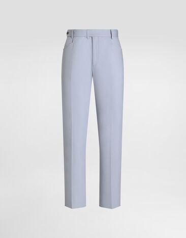 Dolce & Gabbana Cotton gabardine cargo trousers Azure GP13MZFUFNV
