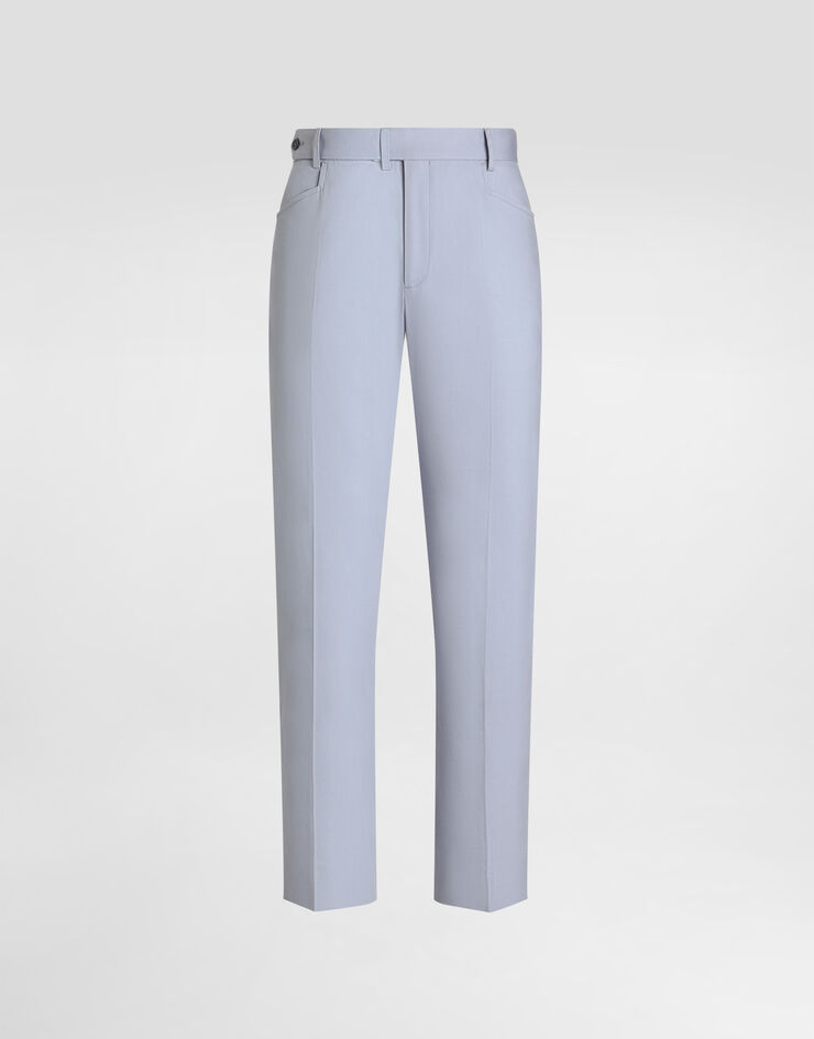 Dolce & Gabbana Cotton gabardine cargo trousers Azure GP13MZFUFNV