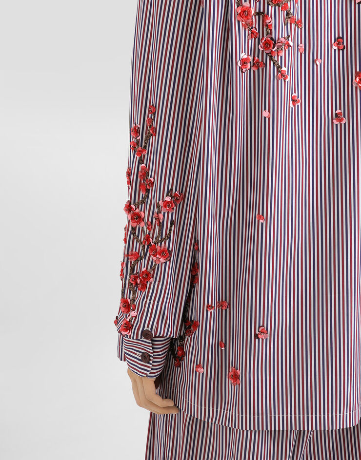 Dolce & Gabbana Vanity shirt with embroidery Multicolor G5OL9ZGK177