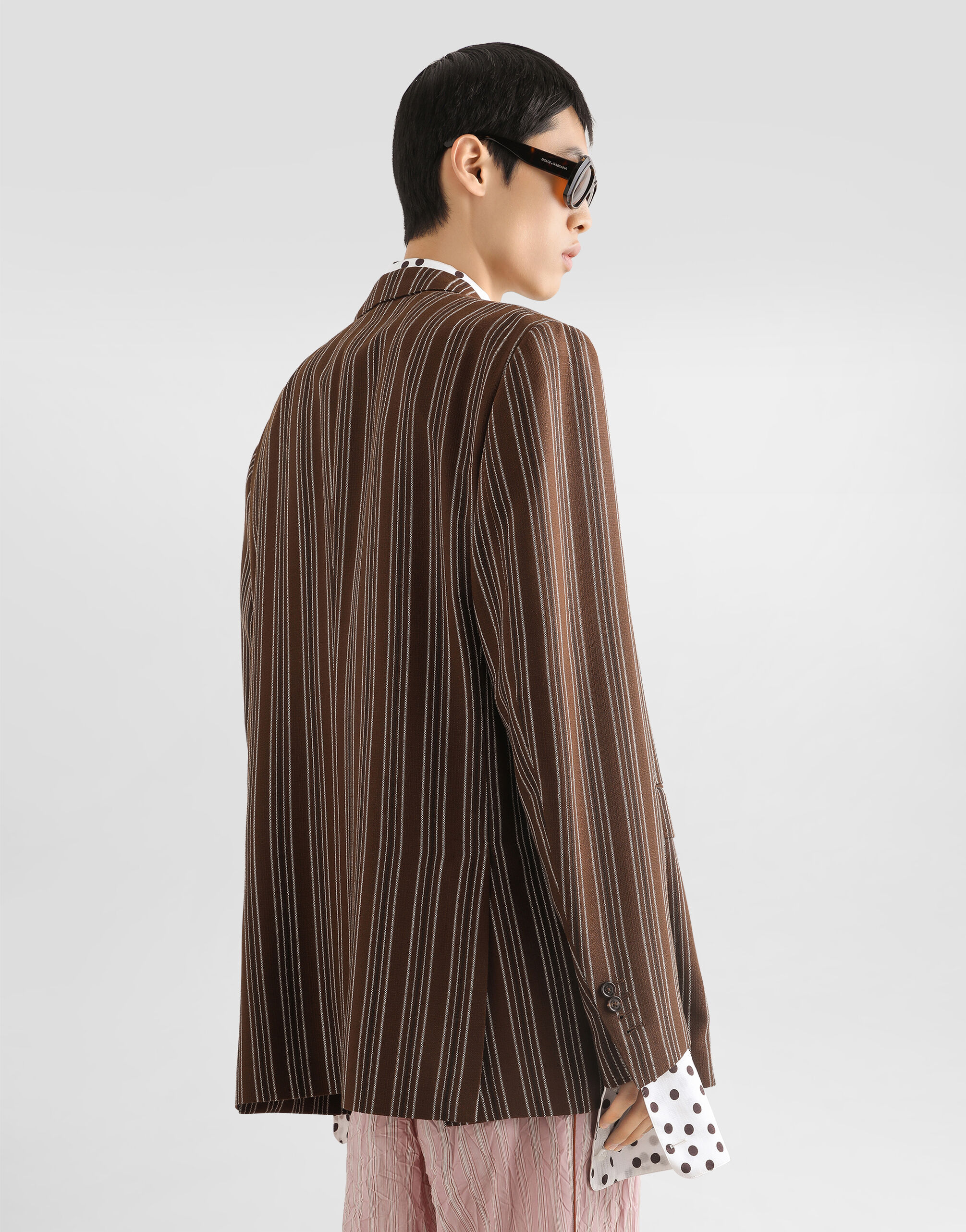 Multicolorのメンズ ピンストライプ ダブルブレスト ジャケット