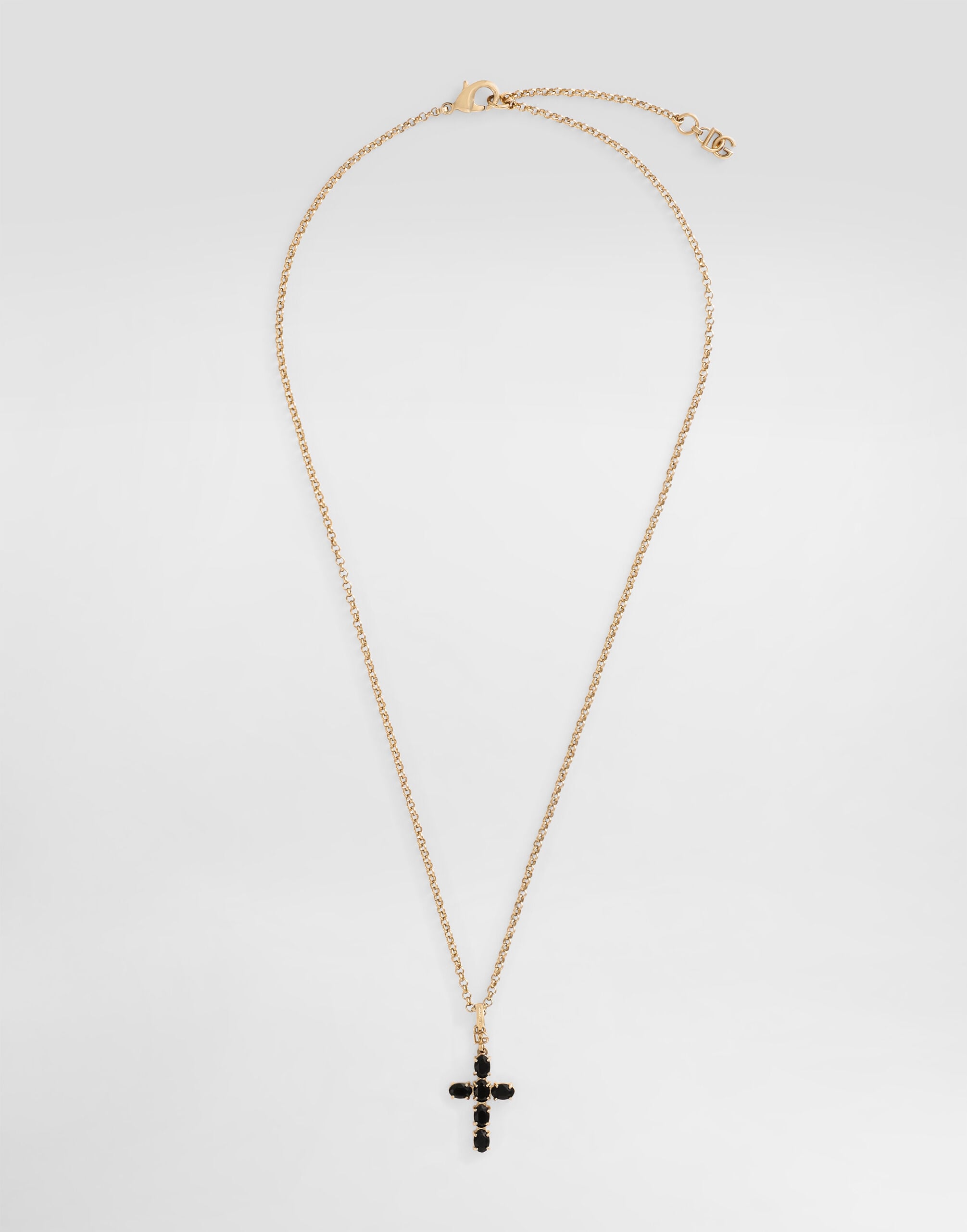 Fine chain necklace with cross in Gold for Women | Dolce&Gabbana® US