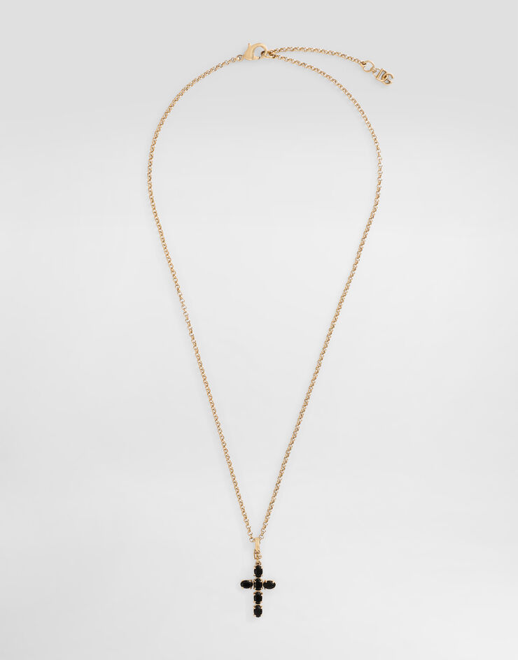 Dolce & Gabbana Fine chain necklace with cross Dolce & Gabbana Fine chain necklace with cross Gold WNQ4S3W1111