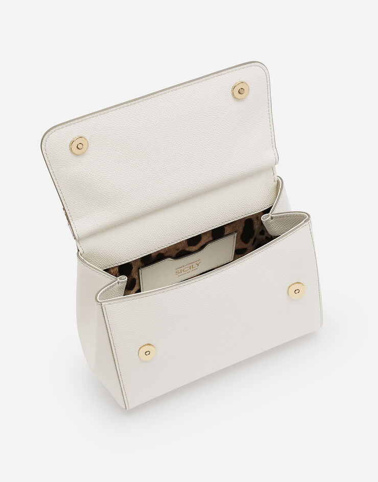 Dolce & Gabbana Sac à main Sicily moyen format Blanc BB6003B1001