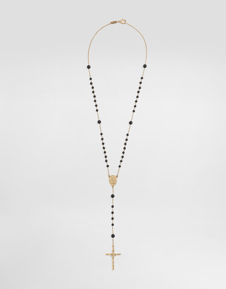 Dolce & Gabbana Rosary necklace with natural gemstones Dolce & Gabbana Rosary necklace with natural gemstones Multicolor WNP7S2W1111