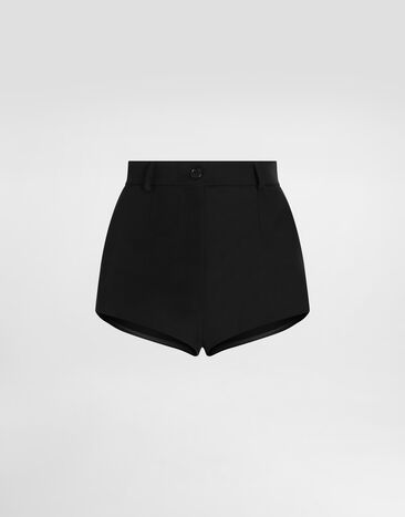 Dolce & Gabbana Wool gabardine shorts Black FTDH8TFU2OW