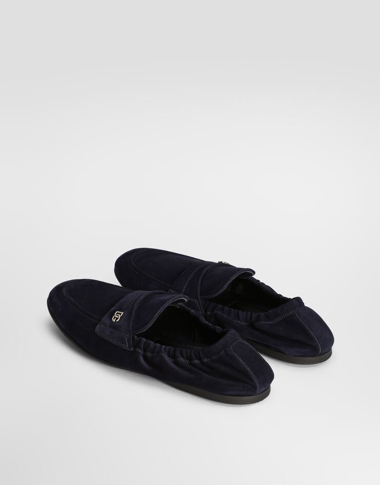 Dolce & Gabbana Pantuflas en piel de becerro Dolce & Gabbana Pantuflas en piel de becerro Blue A50790AA415