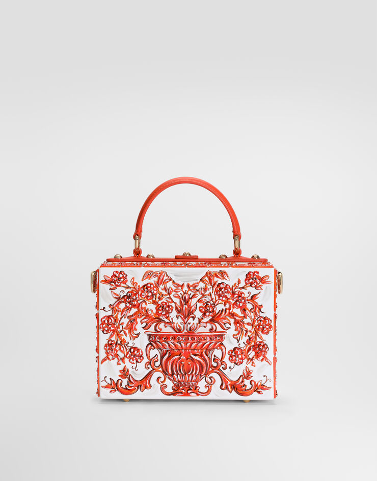 Dolce & Gabbana Majolica resin Dolce Box handbag Orange BB5970A0397