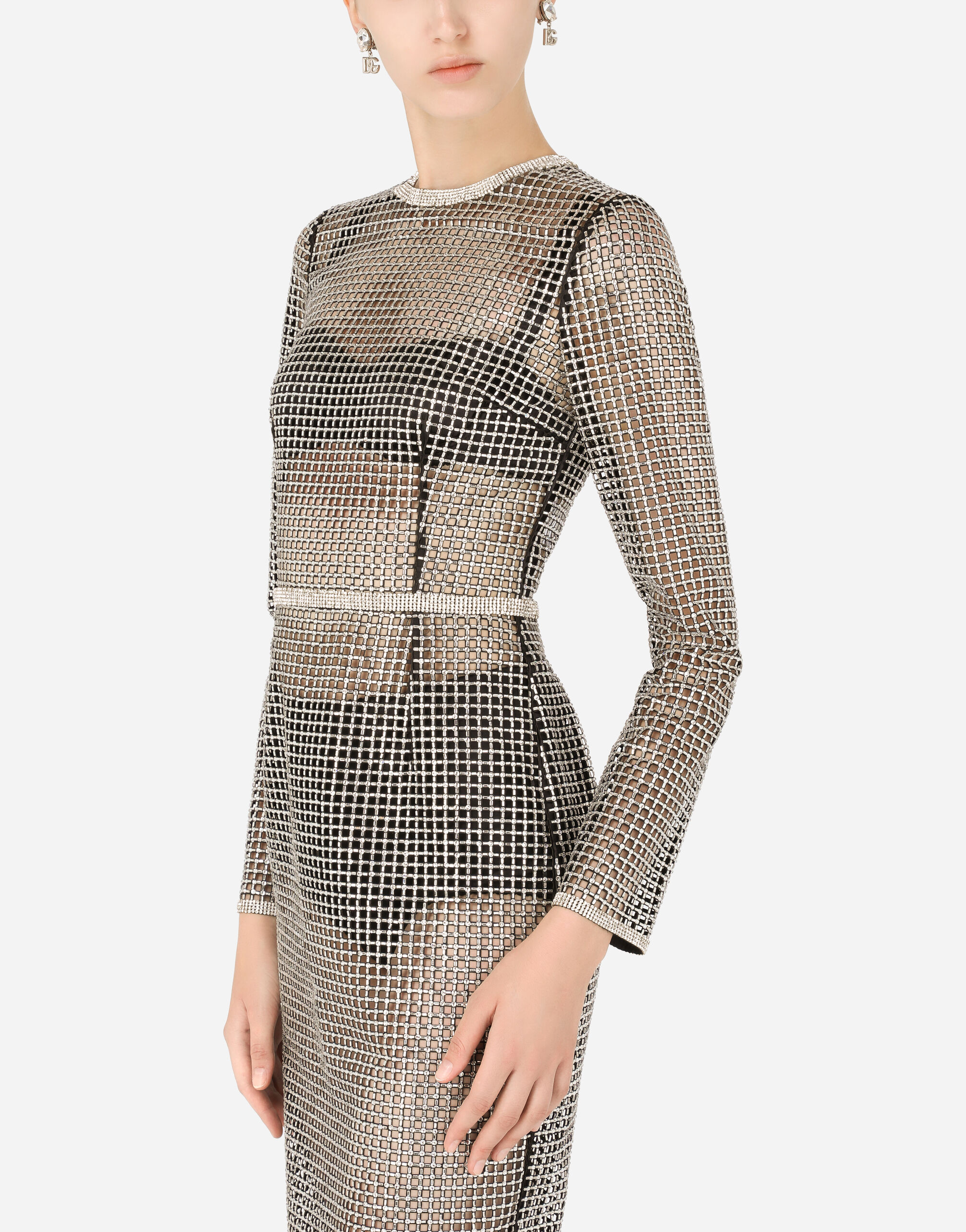 Dolce and gabbana mesh dress hotsell