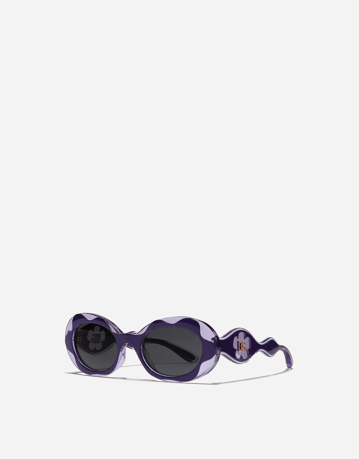 Dolce & Gabbana نظارات شمسية Flower Power بنفسجي VG600KVN587