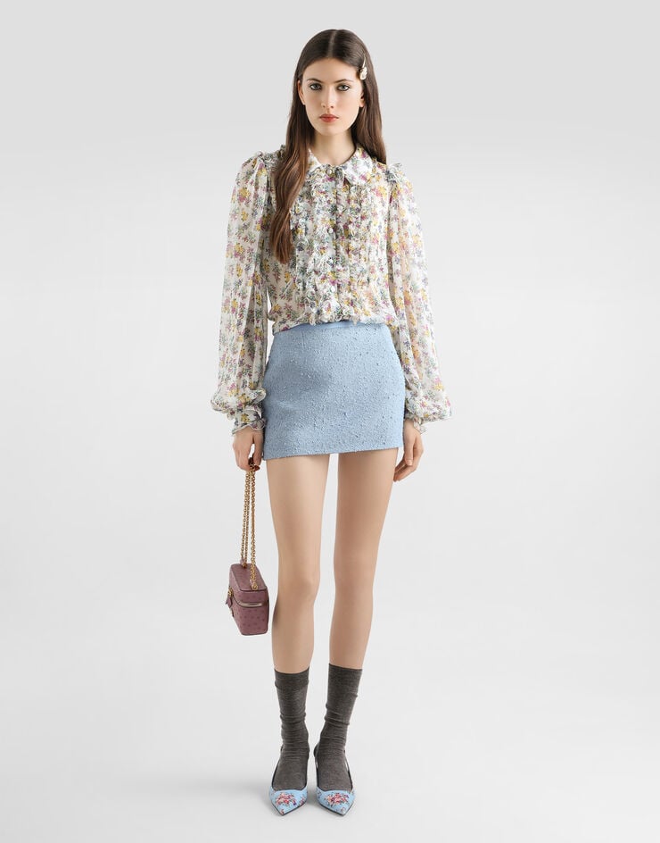 Dolce & Gabbana Basketweave skirt Dolce & Gabbana Basketweave skirt Purple F4CC8THUMWJ