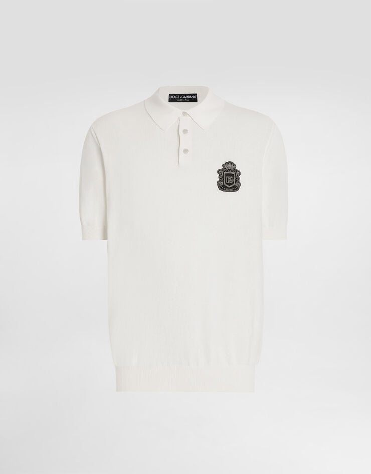 Dolce & Gabbana Cotton polo shirt Dolce & Gabbana Cotton polo shirt White GXZ02ZJBCIU