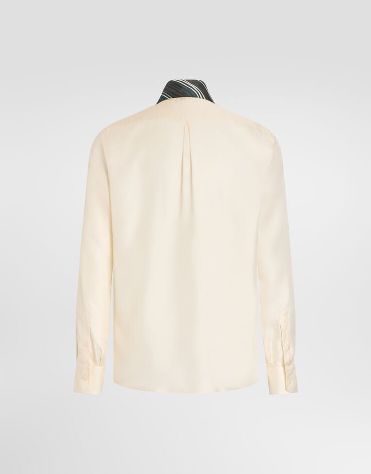 Dolce & Gabbana Silk twill shirt Dolce & Gabbana Silk twill shirt White G5PG8TFU1XB