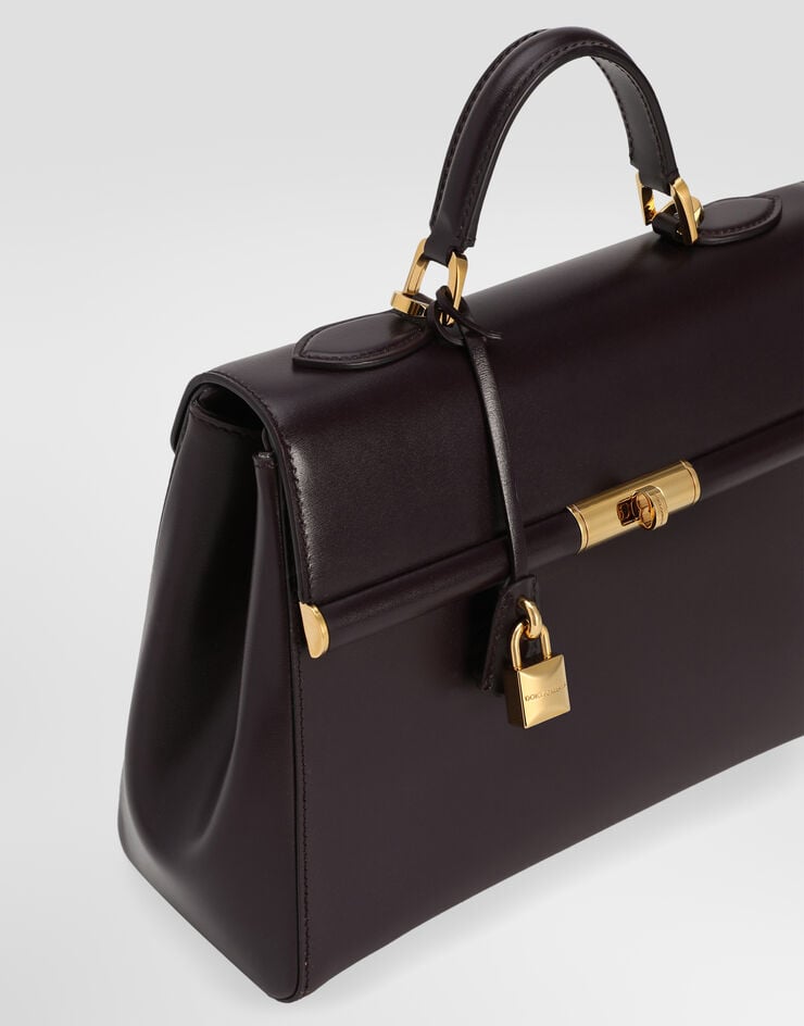 Dolce & Gabbana Marlene handbag in palmellato calfskin Bordeaux BB7932A3G19