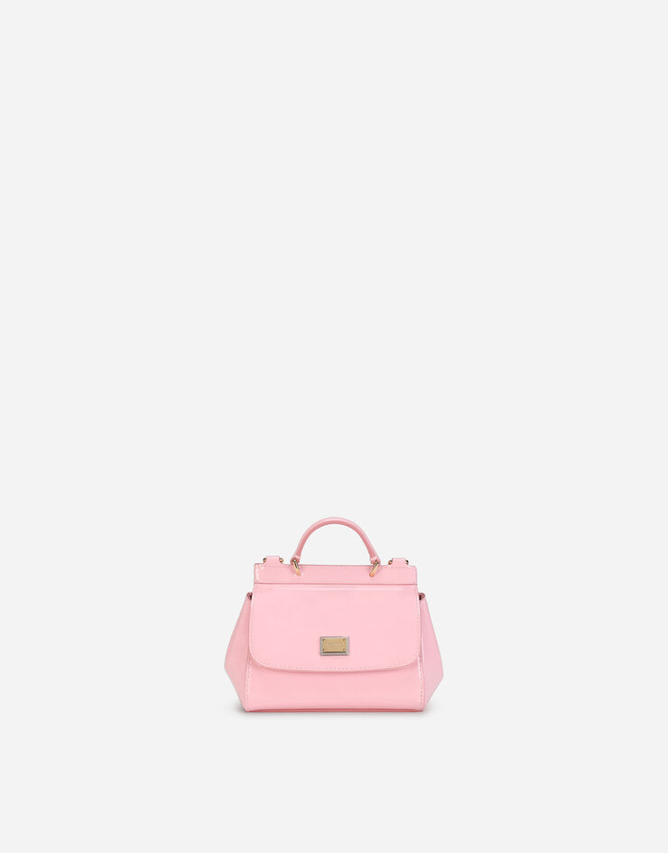 Dolce & Gabbana Patent leather mini Sicily bag Pink EB0003A1067